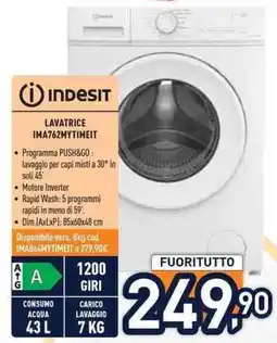 Unieuro Lavatrice Indesit offerta