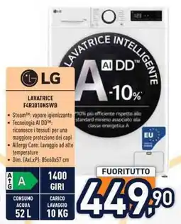 Unieuro Lavatrice LG offerta