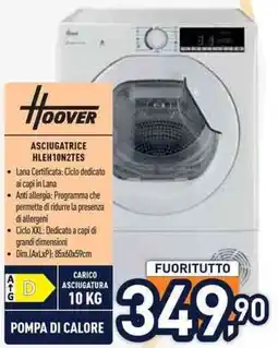 Unieuro Asciugatrice Hoover offerta
