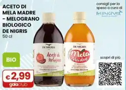 Gala Supermercati Aceto di Melograno Biologico De Nigris offerta