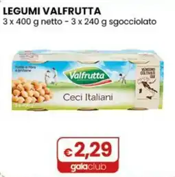 Gala Supermercati Ceci Italiani Valfrutta offerta