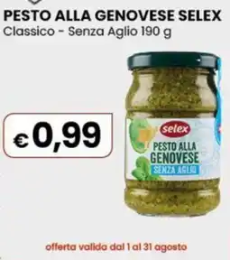 Gala Supermercati Pesto alla genovese Selex offerta