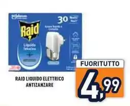 Unieuro Raid liquido elettrico antizanzare offerta