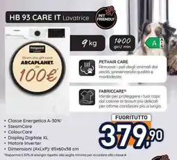 Unieuro HB 93 CARE IT Lavatrice offerta