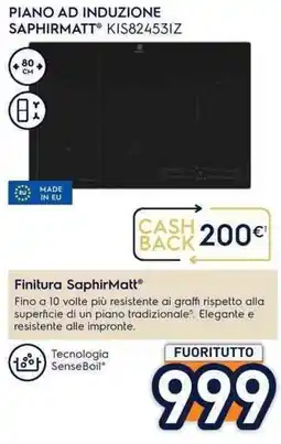 Unieuro PIANO AD INDUZIONE SAPHIRMATT KIS82453IZ offerta