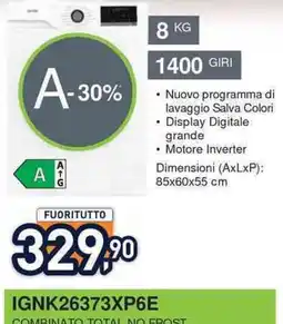 Unieuro Lavatrice combinato total no frost offerta