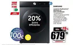 MediaWorld Samsung Lavatrice EcoDosatore BESPOKE AI offerta