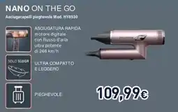 Unieuro Nano on the go asciugacapelli pieghevole offerta