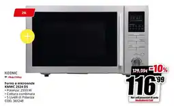 MediaWorld Forno a microonde KMWC 2524 DS by Koenic offerta