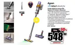 MediaWorld Dyson v15 detect absolute Scopa elettrica senza filo Dyson V15 Detect Absolute offerta