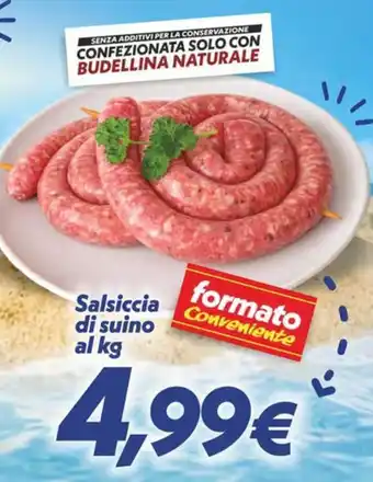 Iper Super Conveniente Salsiccia di suino offerta