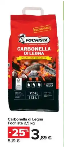 Carrefour Express Carbonella di Legna Fochista offerta