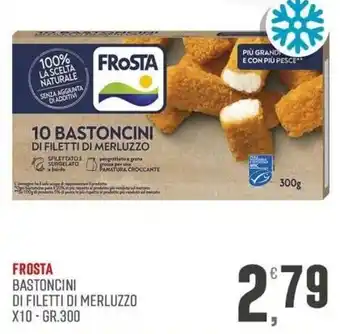 Marketpiù Frosta bastoncini di filetti di merluzzo offerta