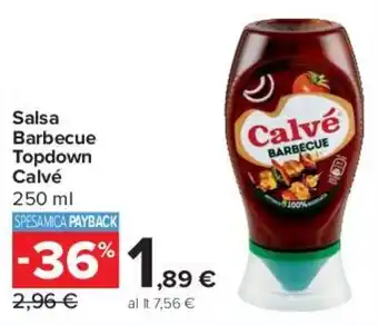 Salsa Barbecue Topdown Calvé