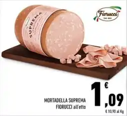 Conad Margherita Mortadella Suprema Fiorucci offerta