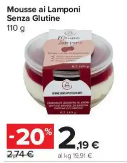 Carrefour Express Mousse ai Lamponi Senza Glutine offerta