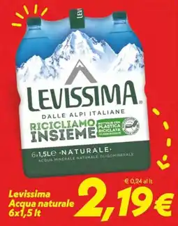 Iper Super Conveniente Levissima Acqua naturale offerta
