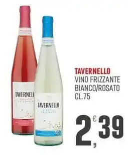 Marketpiù Tavernello vino frizzante bianco/rosato offerta