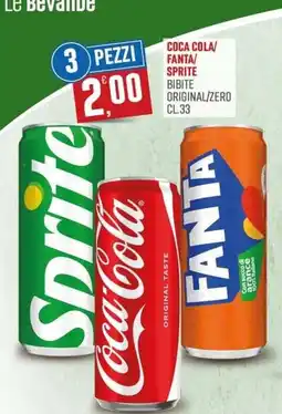 Marketpiù Coca Cola/Fanta/Sprite bibite original/zero offerta