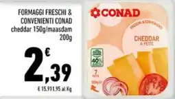 Conad Margherita Formaggi freschi & conveniente cheddar offerta