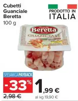 Carrefour Express Cubetti Guanciale Beretta offerta