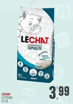 Marketpiù Lechat lettiera per gatti sepiolite offerta