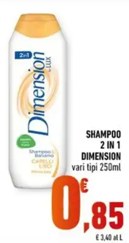 Conad Margherita Shampoo Balsamo Dimension offerta