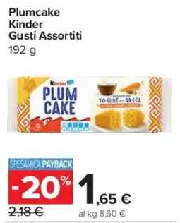 Carrefour Express Kinder Plum Cake offerta
