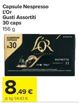 Carrefour Express Capsule Nespresso L'Or Gusti Assortiti offerta