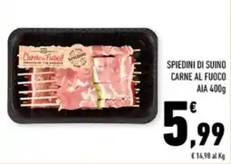 Conad Margherita Spiedini di suino carne al fuoco offerta