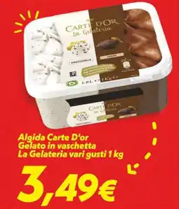 Iper Super Conveniente Algida Carte D'or Gelato in vaschetta La Gelateria offerta