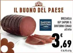 Conad Margherita Bresaola IGP Sapori & Dintorni Conad offerta