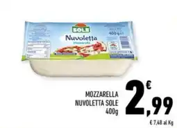 Conad Margherita Mozzarella Nuvoletta Sole offerta