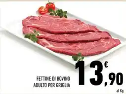 Conad Margherita Fettine di bovino adulto per griglia offerta