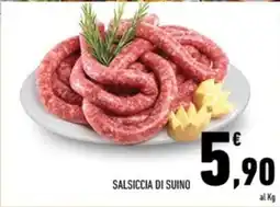 Conad Margherita Salsiccia di suino offerta