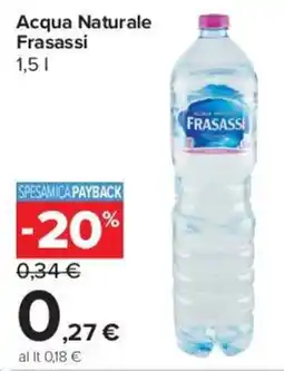 Carrefour Express Acqua Naturale Frasassi offerta