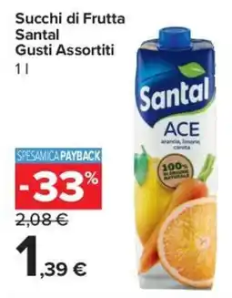 Carrefour Express Succhi di Frutta Santal offerta