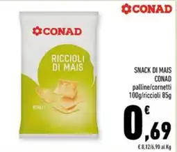 Conad Margherita Riccioli di mais Conad offerta
