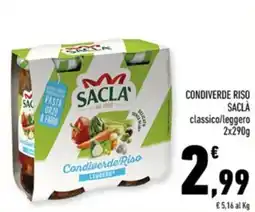 Conad Margherita Condiverde Riso Saclà offerta