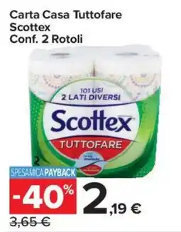 Carrefour Express Carta Casa Tuttوفare Scottex offerta