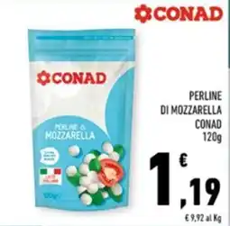 Conad Margherita Perline di mozzarella Conad offerta