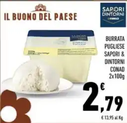 Conad Margherita Burrata pugliese Saporì & Dintorni offerta