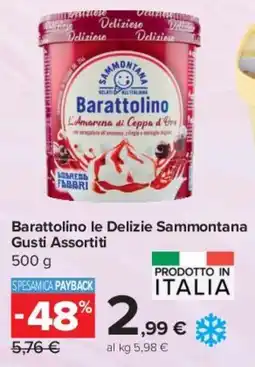 Carrefour Express Barattolino le Delizie Sammontana offerta