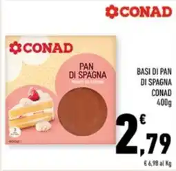 Conad Margherita Basi di pan di spagna conad offerta