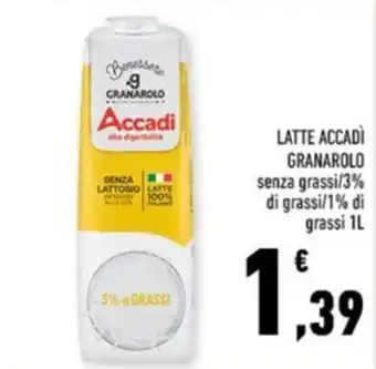Latte Accadi senza lattosio