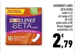 Conad Margherita Assorbenti Lines Seta Ultra offerta