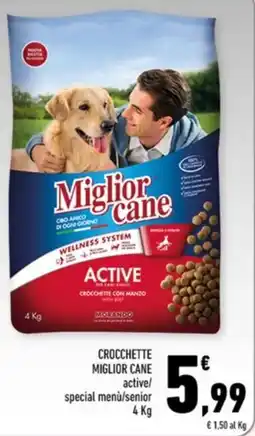 Conad Margherita Crocchette Miglior Cane active/special menù/senior offerta