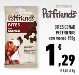 Conad Margherita Bites con manzo offerta