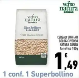 Conad Margherita Riso Soffiato Biologico verso natura offerta