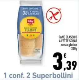 Conad Margherita Pane classico Schar senza glutine offerta